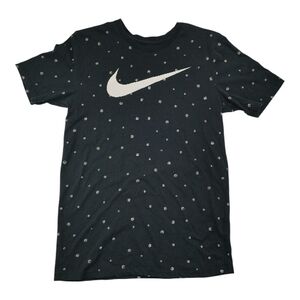 Nike Swoosh Dri-Fit Navy Basketball Print Tee Women S Athletic Shirt